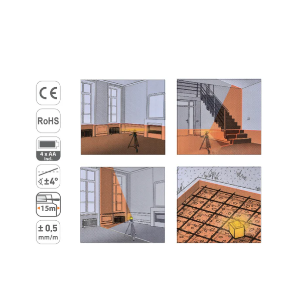 TACTIX Self-Leveling 360 Degree Line Laser