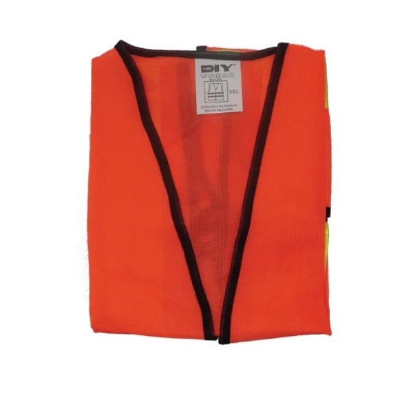 Reflective Polyester Safety Vest Orange (2XL)