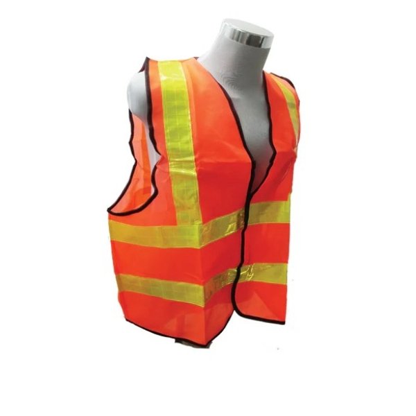 Reflective Polyester Safety Vest Orange (2XL)