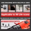 Cordless Drill Impact Drill 188VF Barena Electric Screwdriver impact drill With 32pcs drill bit set