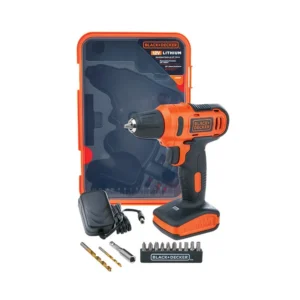 BLACK & DECKER LD12SP Cordless Driver Drill 12V Plus 13-Piece Accessories Box
